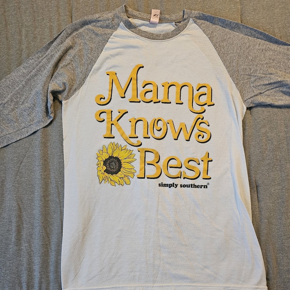 Womens Size small simply southern 3/4 sleeve shirt.